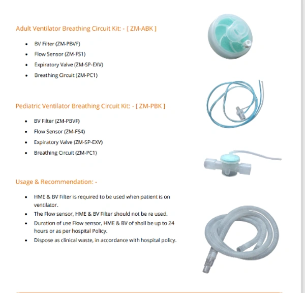 Zyna Meditech Breathing Circuit